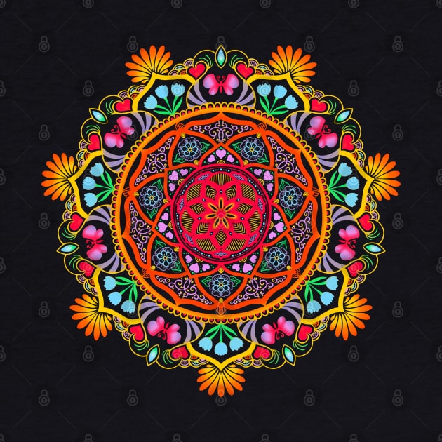 Festive Mandala by SheaBondsArt